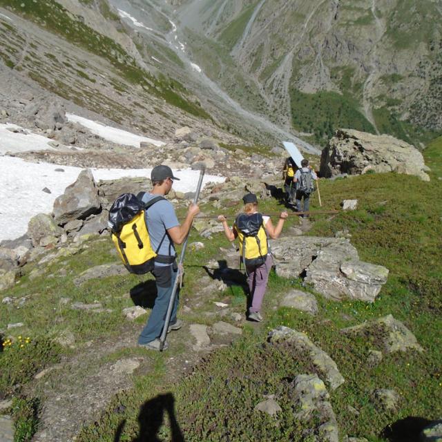 Chantiers Col des Grangettes - juillet 2017 - © S D'houwt - Parc national des Ecrins