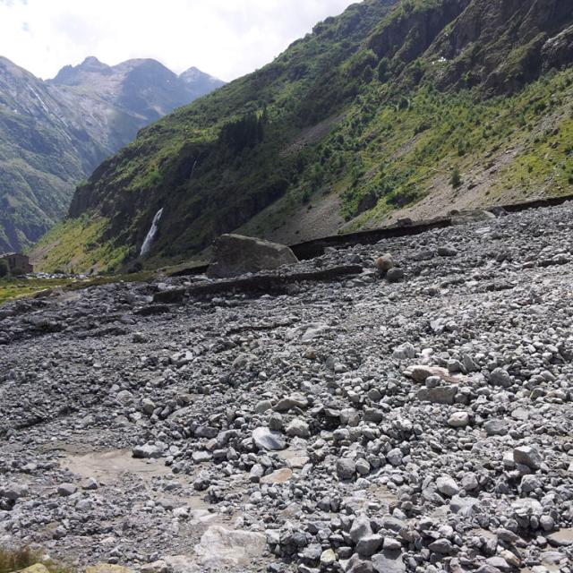 Gioberney après l'orage du 8 août 2017 - © O.warluzelle - Parc national des Écrins