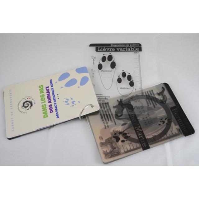 Carnet empreinte animaux - parcs nationaux de France