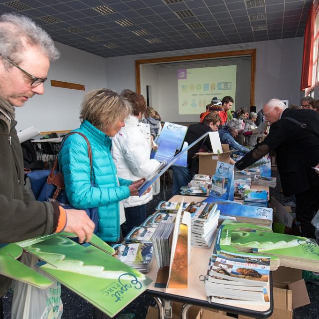 rencontre et échanges entre bénéficiaires de la marque et animateurs de la démarche au Parc national des Ecrins - 3 avril 2018 - Chabottes - © P.Saulay - Parc national des Écrins