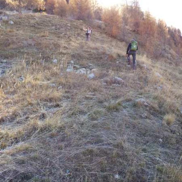 Sentier du Laus, avant travaux © Parc national des Écrins