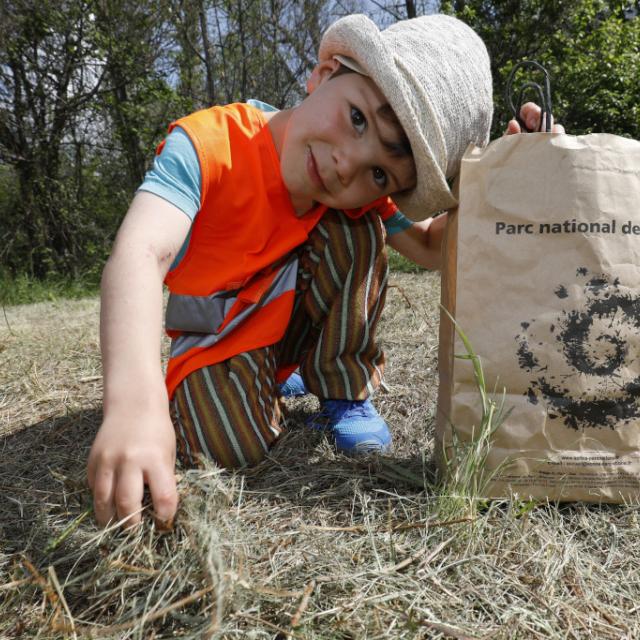 Art et nature - scolaires -Ecrins de nature 2019 - Vallouise - photo P.Saulay - Parc national des Ecrins