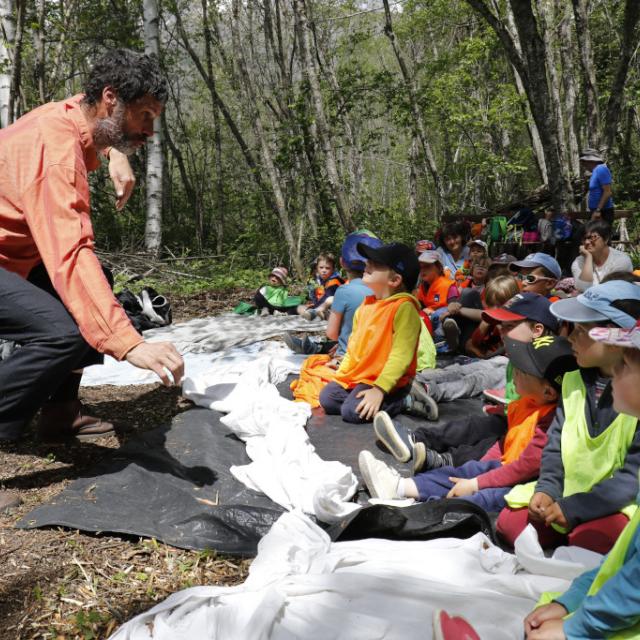 Contes et musique - scolaires -Ecrins de nature 2019 - Vallouise - photo P.Saulay - Parc national des Ecrins