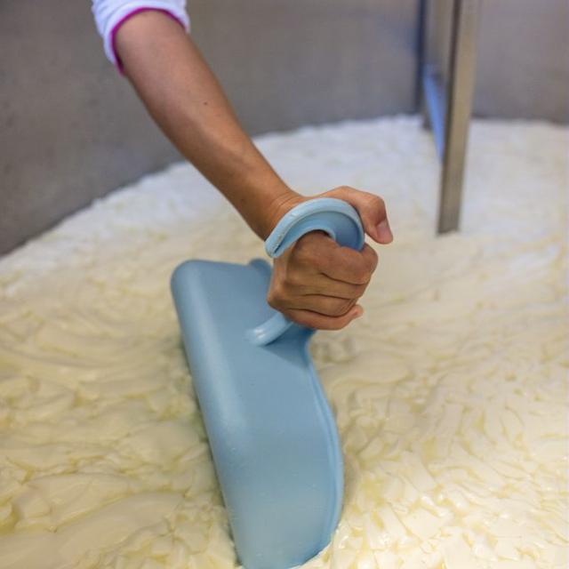 Fabrication - fromagerie de Pré Lacombe - photo Fabien Thibault - Esprit parc national des Ecrins