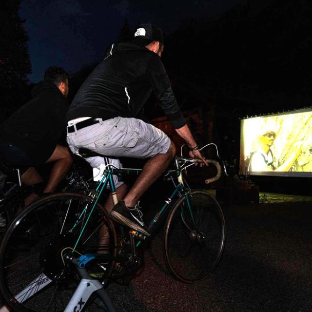 Projection vélectrogène à Ailefroide - © T. Maillet - PNE
