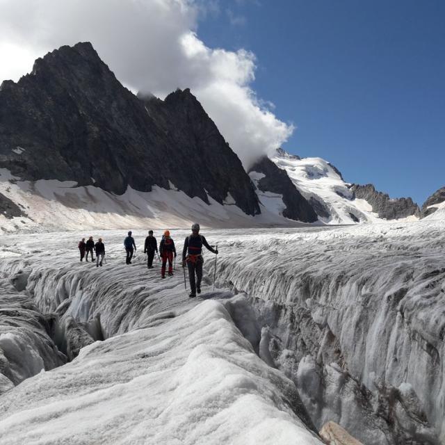 Journées de cohésion au glacier Blanc - © O. Lefrançois - PNE