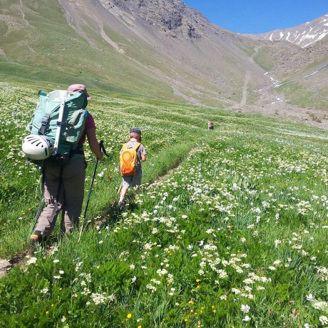 Montée au refuge du Goléon © L. Imberdis, PNE