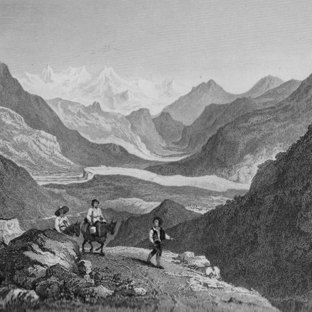 Illustrations of the Passes of the Alps, 1836 © W. Brockedone