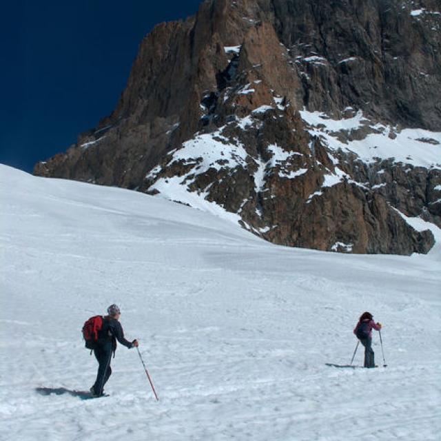 Montée au Promontoire à ski