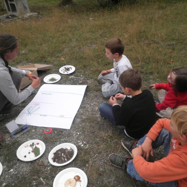 intervention pédagogique - école de Pelvoux - 2014-2015 - Parc national des Ecrins