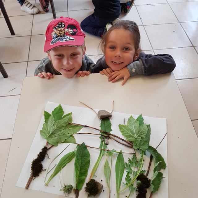 De la larve à la coccinelle - Planète land art  ecole PSV maternelles - 2017/2018 - Parc national des Écrins